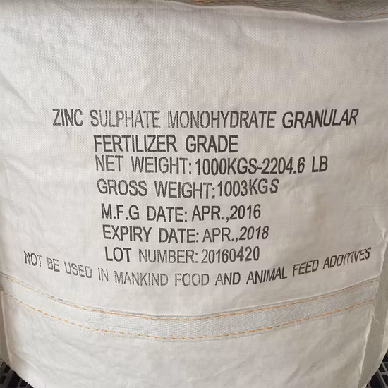 Solfato monozinco di grado fertilizzante, 33% min., granulato