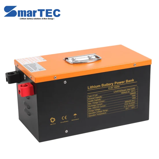 Batteria al litio ferro fosfato 12V 100Ah 200Ah 300Ah LiFePO4 Batteria solare a ciclo profondo con Bluetooth per solare/marino/camper