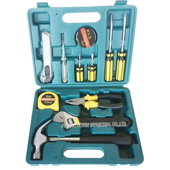 Set di utensili manuali professionali da 46 pezzi con cacciavite, pinze, martello e altri (WW-TS046)